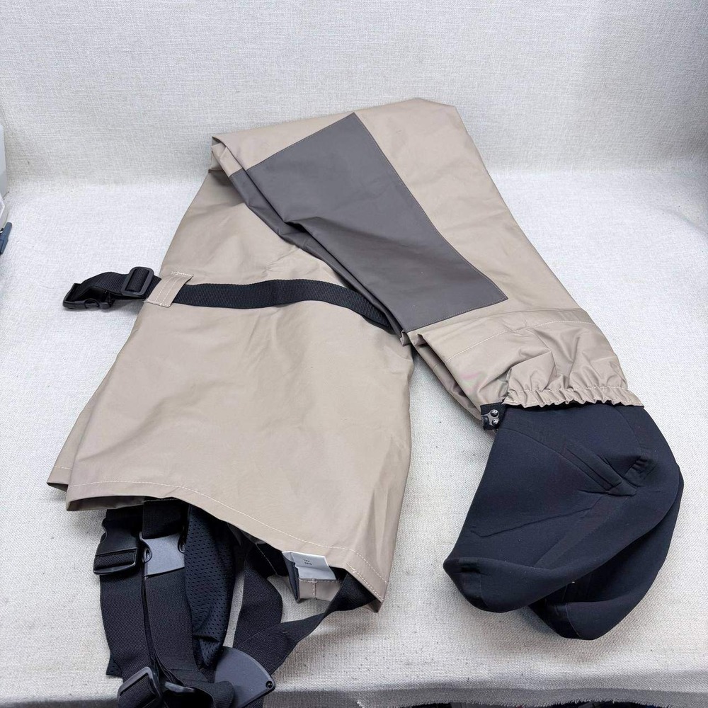 Chest Waders Stockingfoot XXL Tan Olive Fly Fishing Hunting Waterproof Excellent